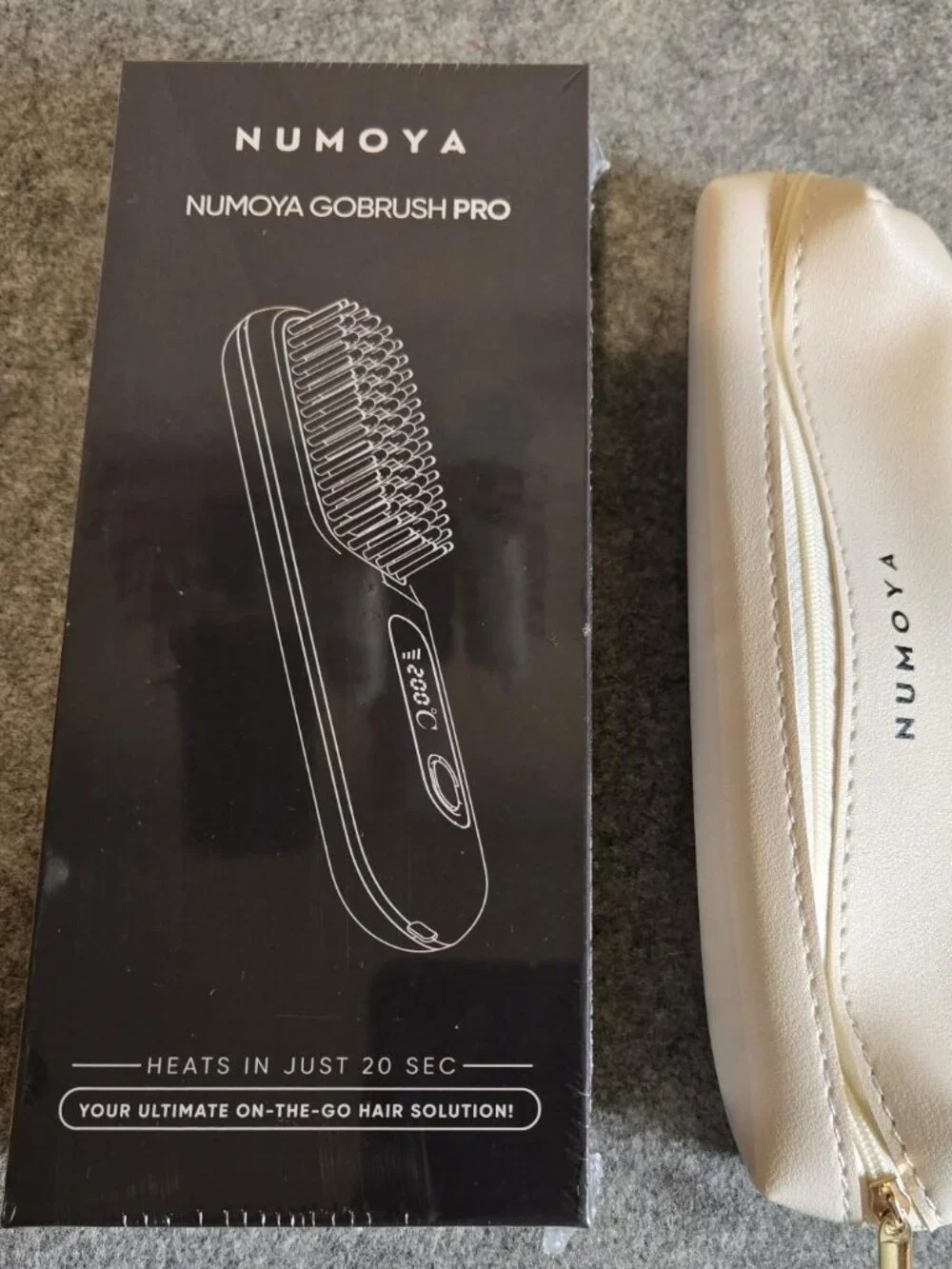 Numoya GoBrush Pro Cordless Hair Straightening Brush Model S7 Brand New